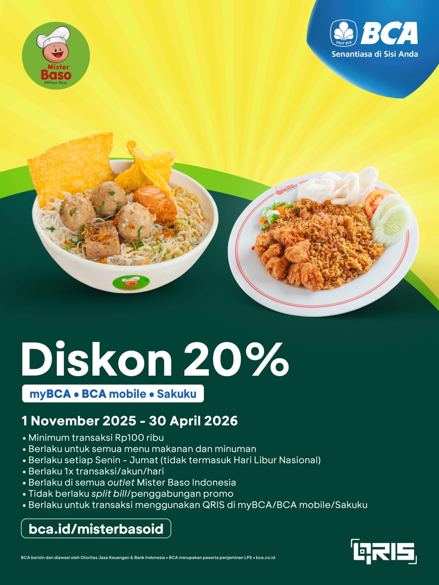 DISKON 20% MISTER BASO