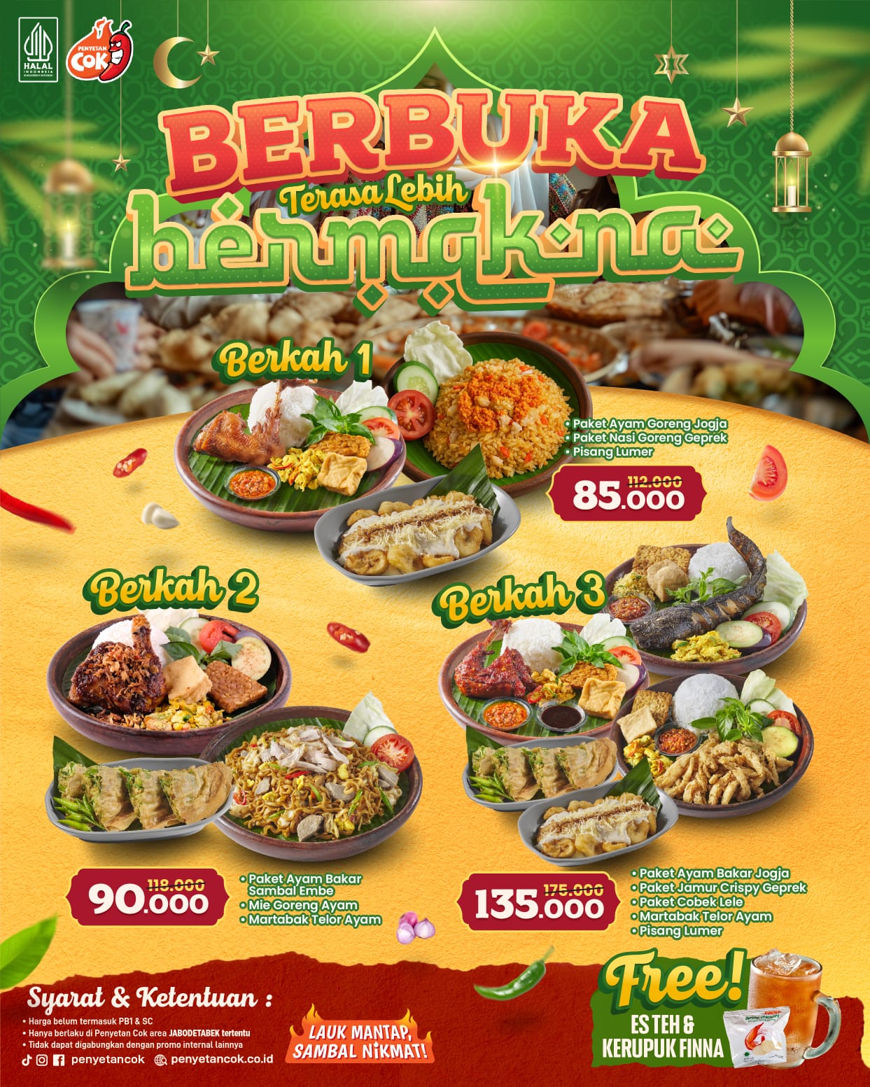 PROMO BERBUKA TERASA LEBIH BERMAKNA – PAKET BERKAH PENYETAN COK